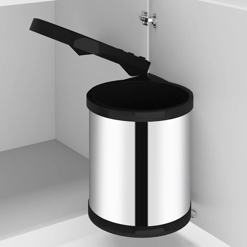 Caixote do lixo para cozinha embutido aço inoxidável 12 l