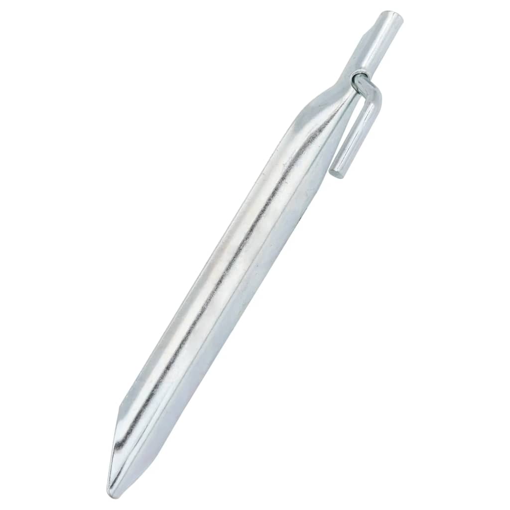 Estacas p/ tenda 24 pcs forma de u 17 cm ø20 mm aço galvanizado