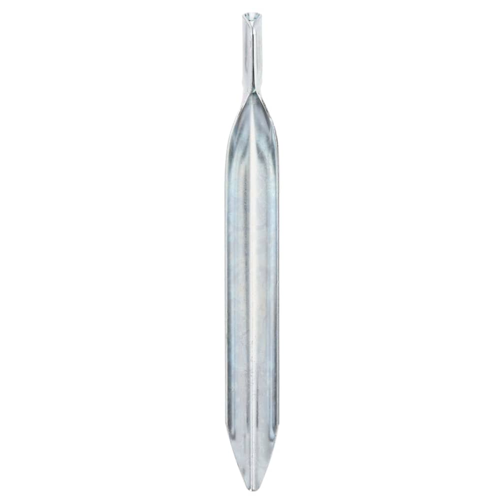 Estacas p/ tenda 24 pcs forma de u 17 cm ø20 mm aço galvanizado