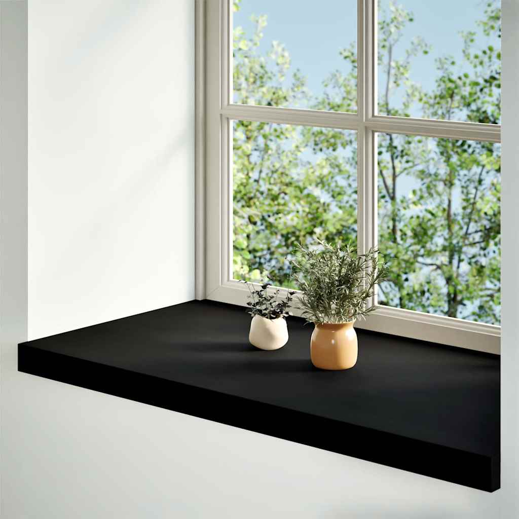 Soleiras da janela 2 pcs 80x40x2 cm carvalho castanho-preto