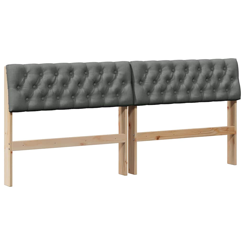 Cabeceira estofada cinza escuro 180 cm