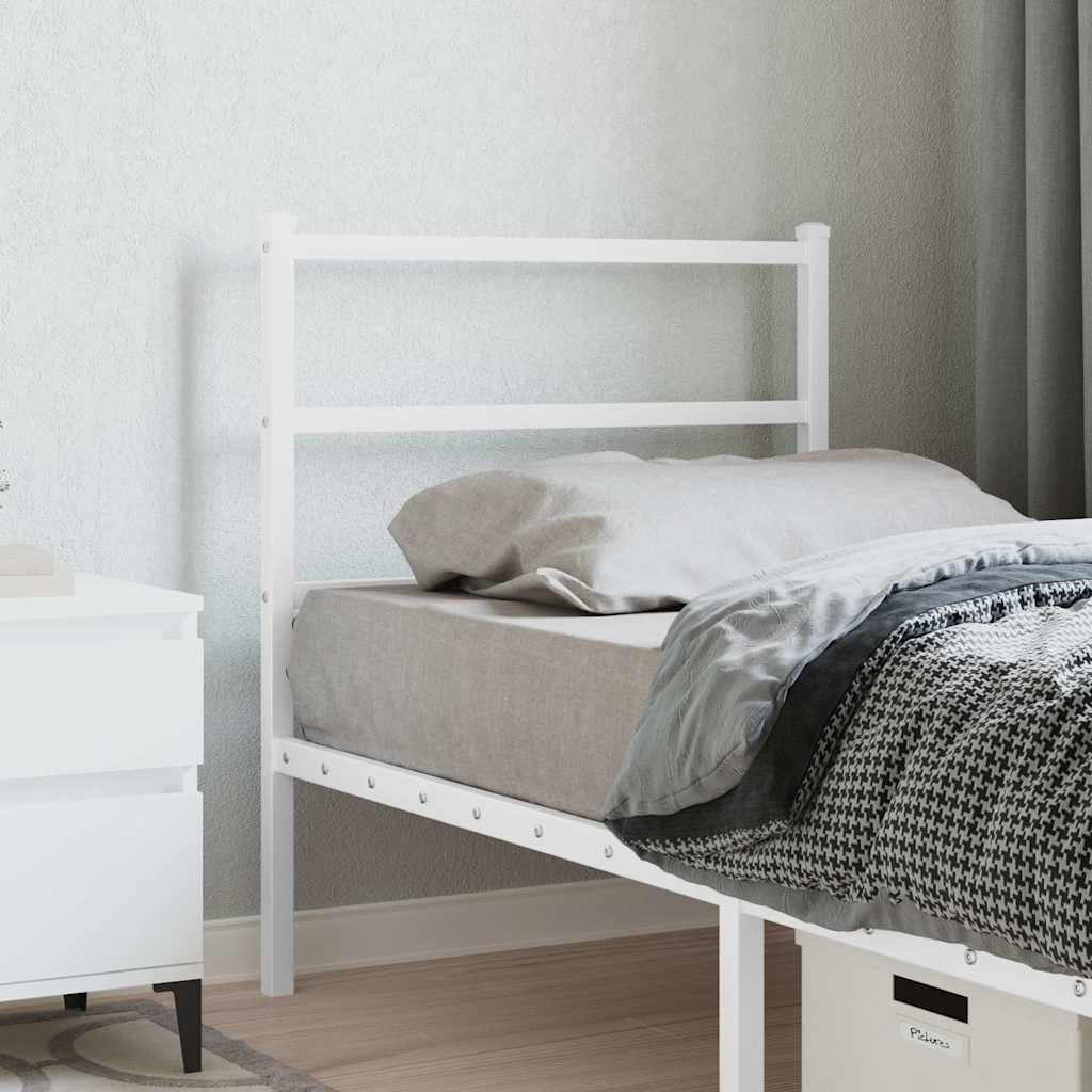 Cabeceira de substituição 80 cm metal branco