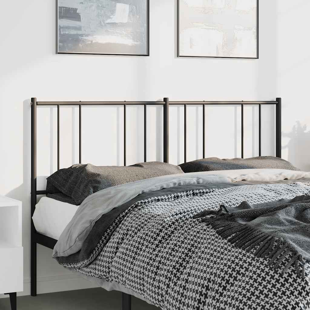 Cabeceira de substituição 150 cm metal preto