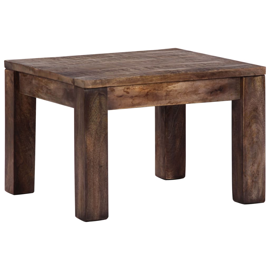 Mesa de centro 50x50x35 cm madeira de mangueira maciça