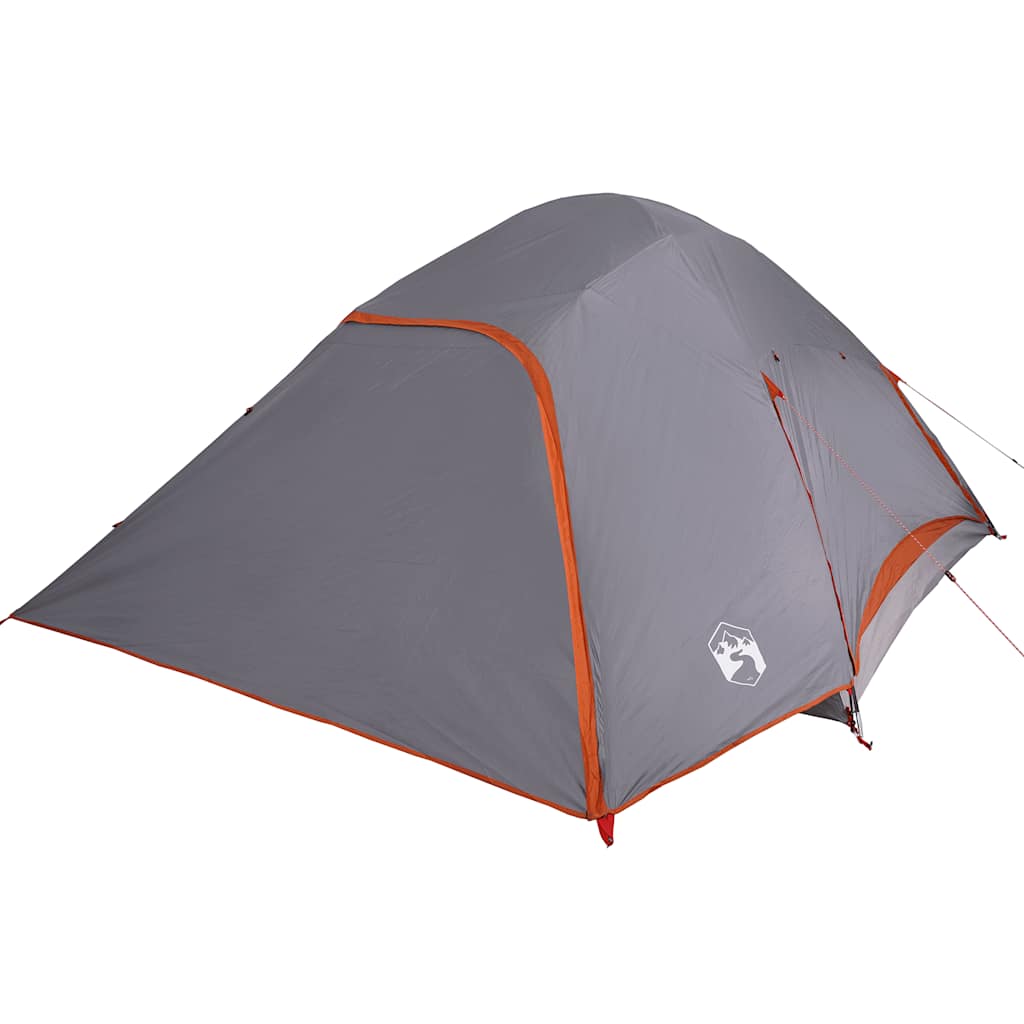 Tenda familiar em cúpula para 6 pessoas impermeável cinza