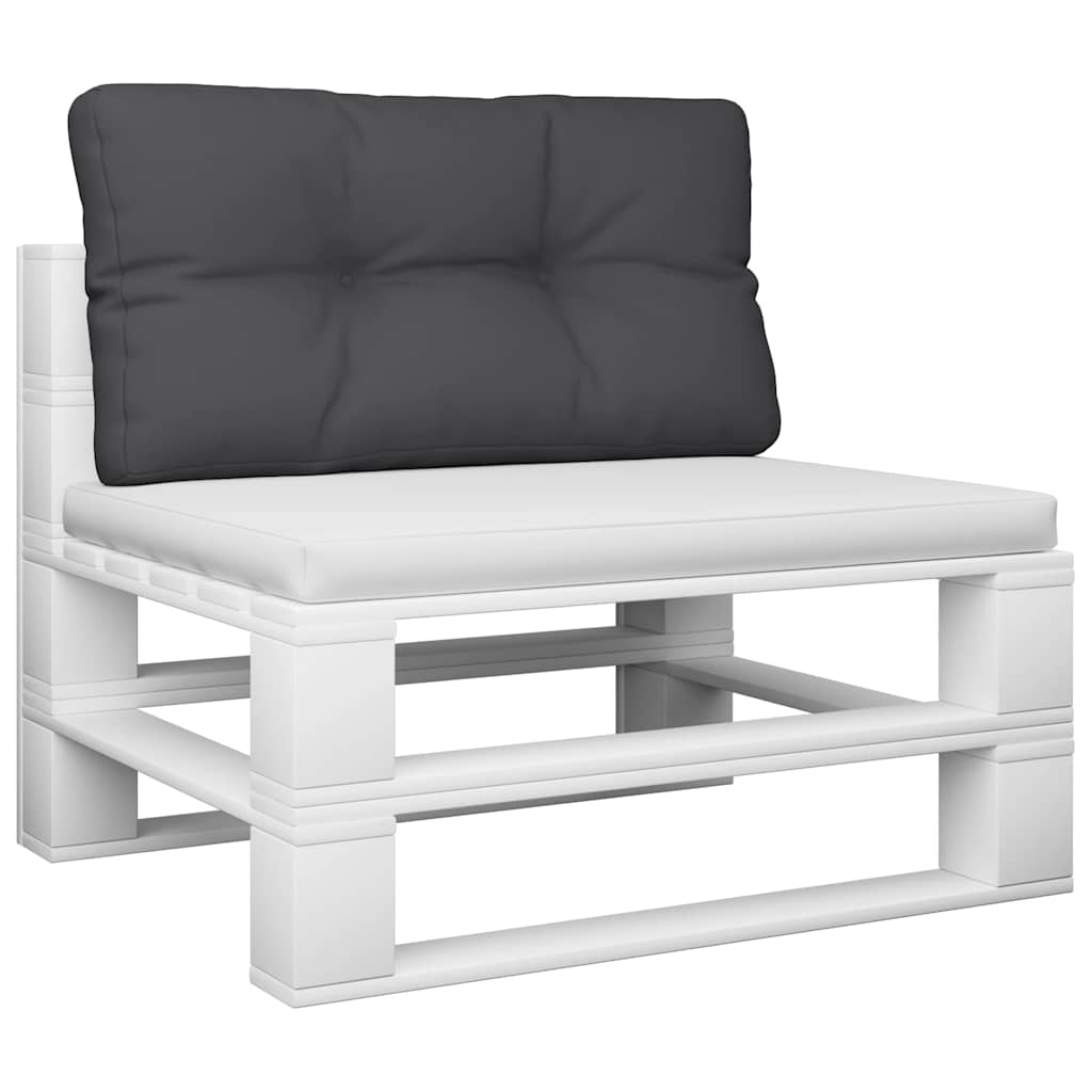 Almofadão para sofá de paletes 80x40x12 cm tecido preto