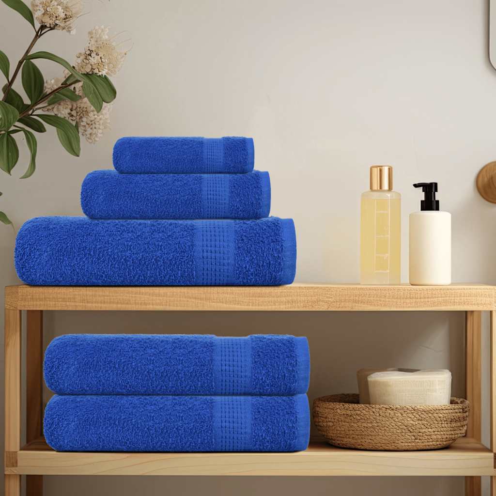 12Pcs conjunto de toalhas frogn 360 g/m² azul