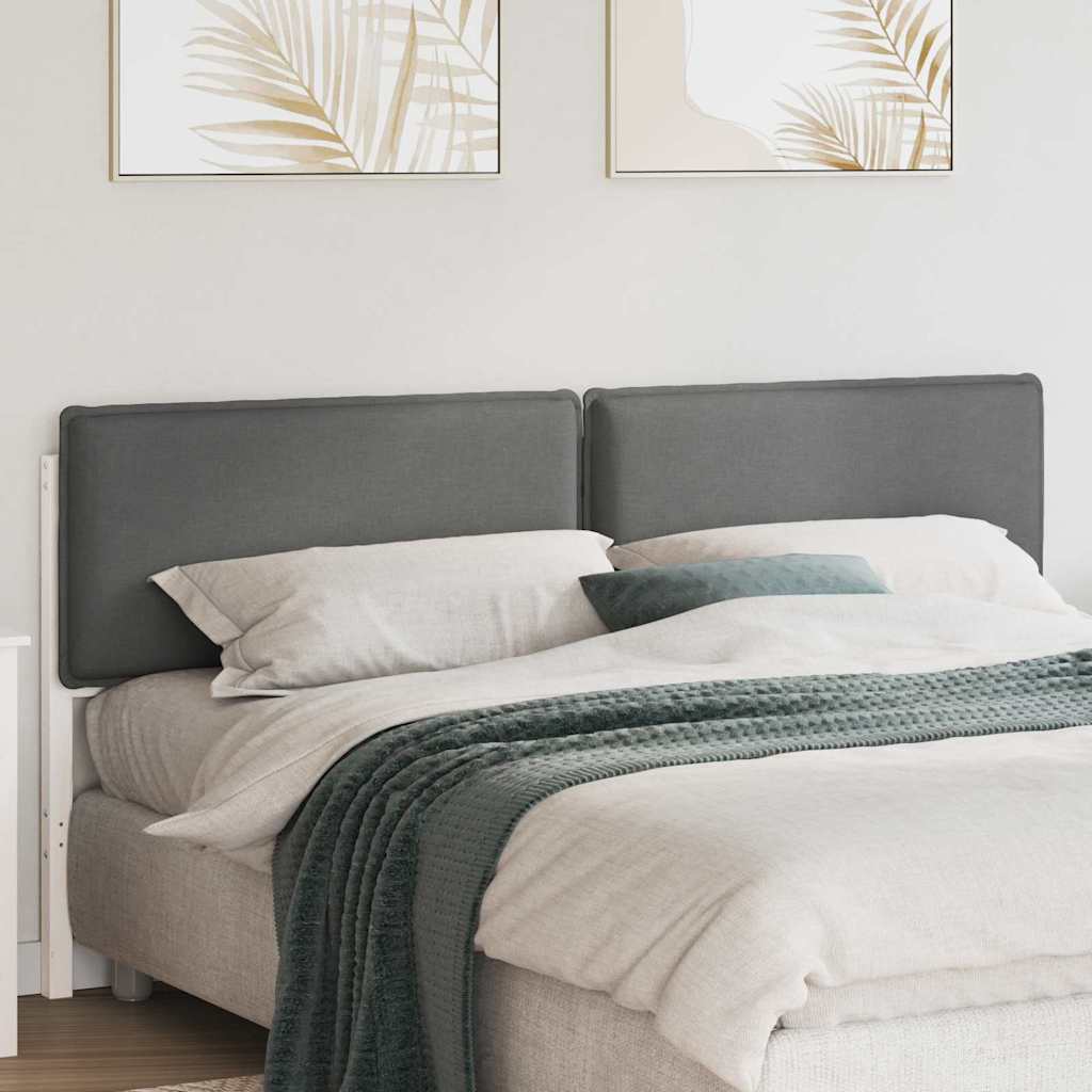 Cabeceira estofada com cabeceira branco e cinza claro 200 cm