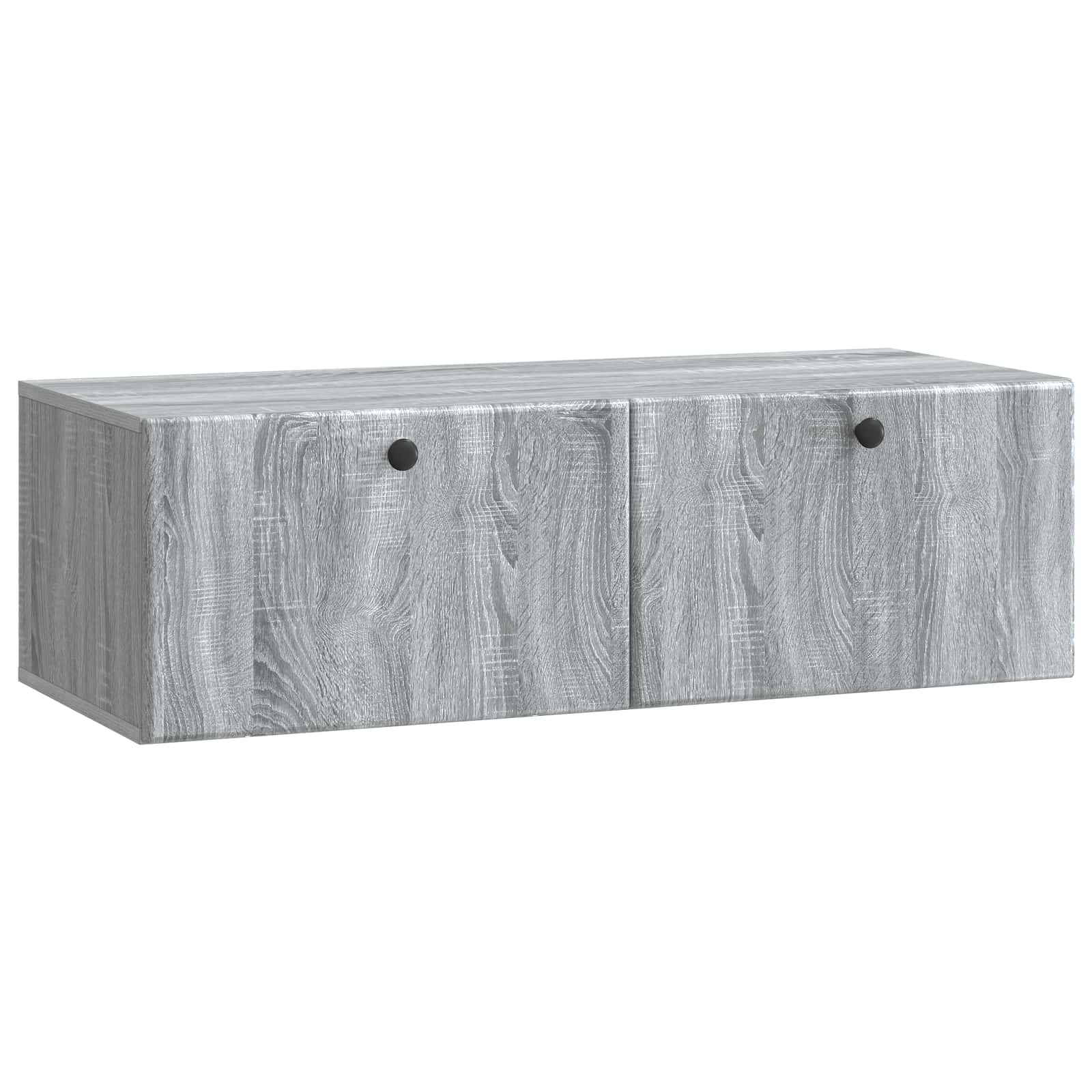 Gabinete de TV de parede 98 x 41 x 30 cm sonoma cinzento
