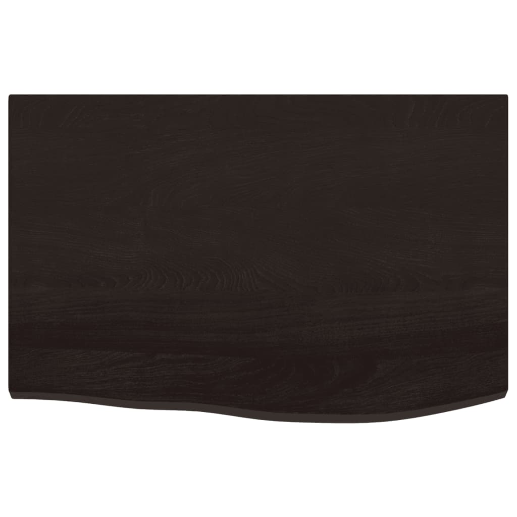Bancada p/ wc 60x40x2 cm madeira tratada castanho-escuro