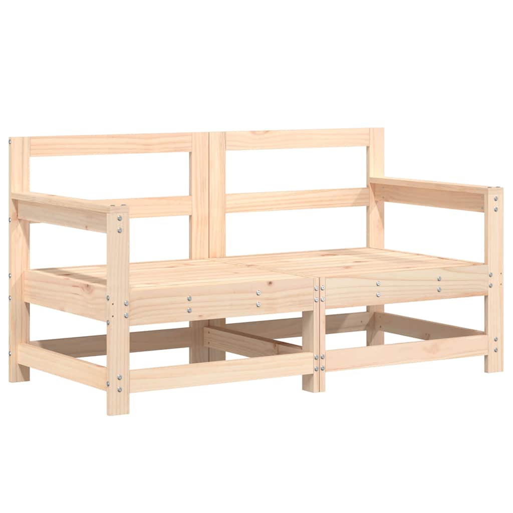 7 Pcs conjunto lounge de jardim pinho maciço