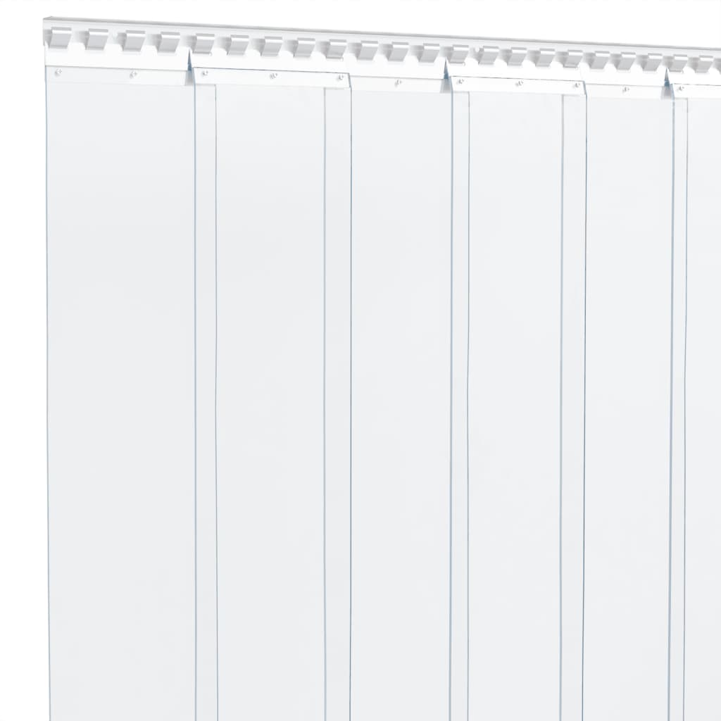 Cortina de porta 200 mm x 1,6 mm 10 m PVC transparente
