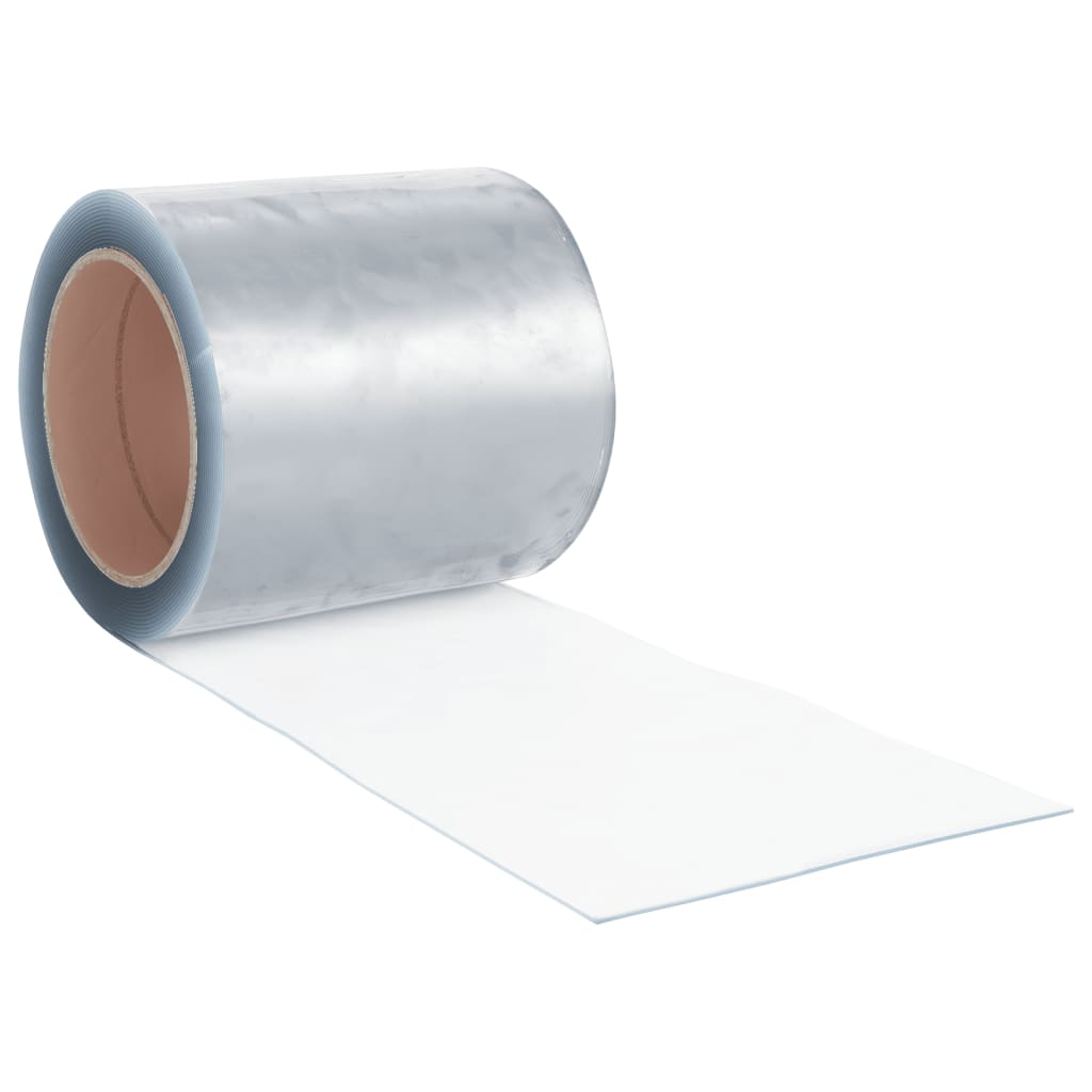 Cortina de porta 200 mm x 1,6 mm 10 m PVC transparente