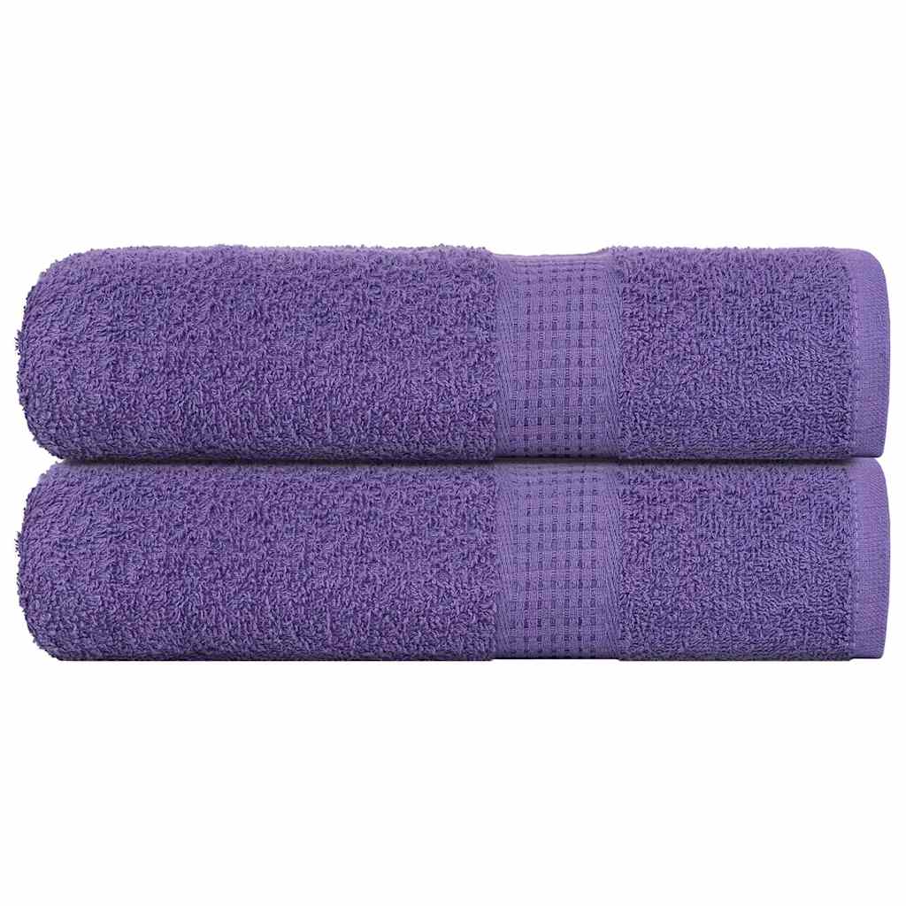 Toalhas de banho frogn 2pcs 70x140 cm 360 g/m² roxo