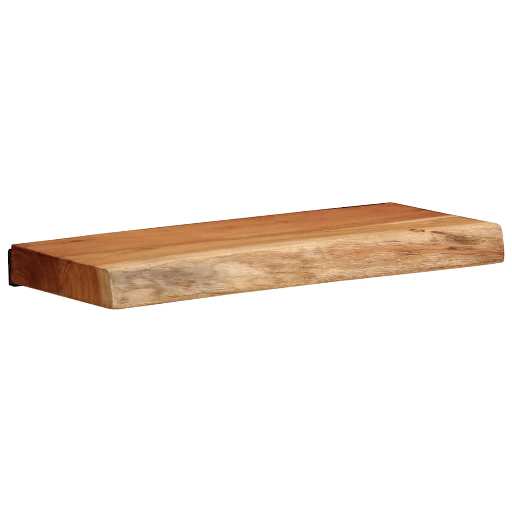 Prateleiras parede 2 pcs 40x20x3,5 cm madeira de acácia maciça