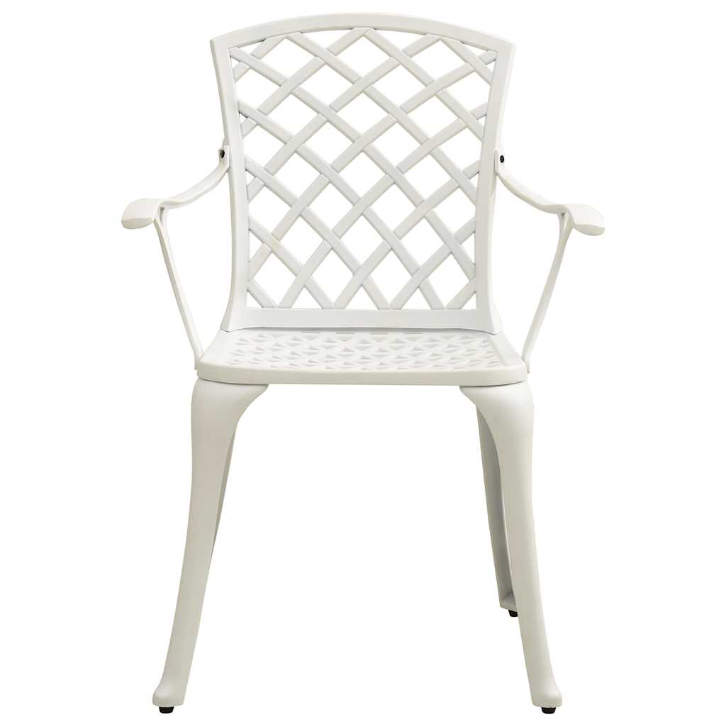 3 Pcs conjunto de bistrô alumínio fundido branco