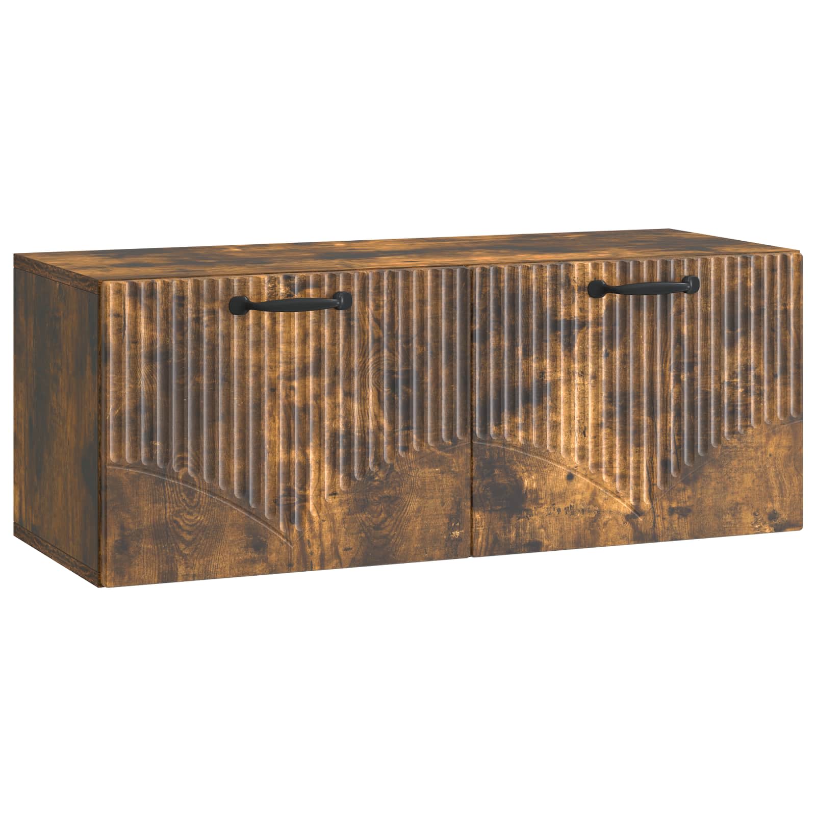 Gabinete de TV de parede carvalho fumado 78,5 x 31 x 30 cm