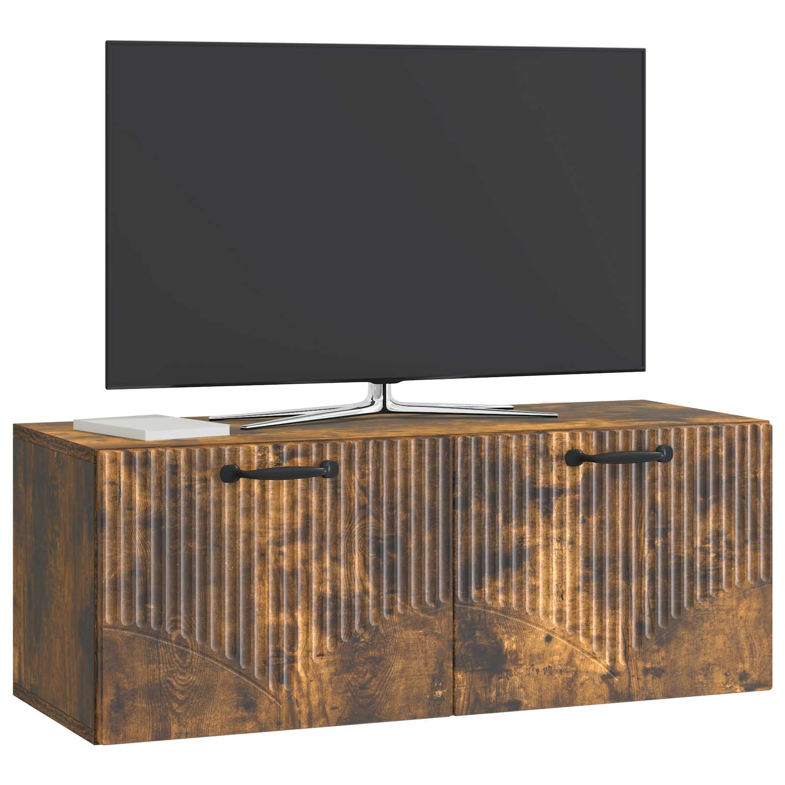 Gabinete de TV de parede carvalho fumado 78,5 x 31 x 30 cm