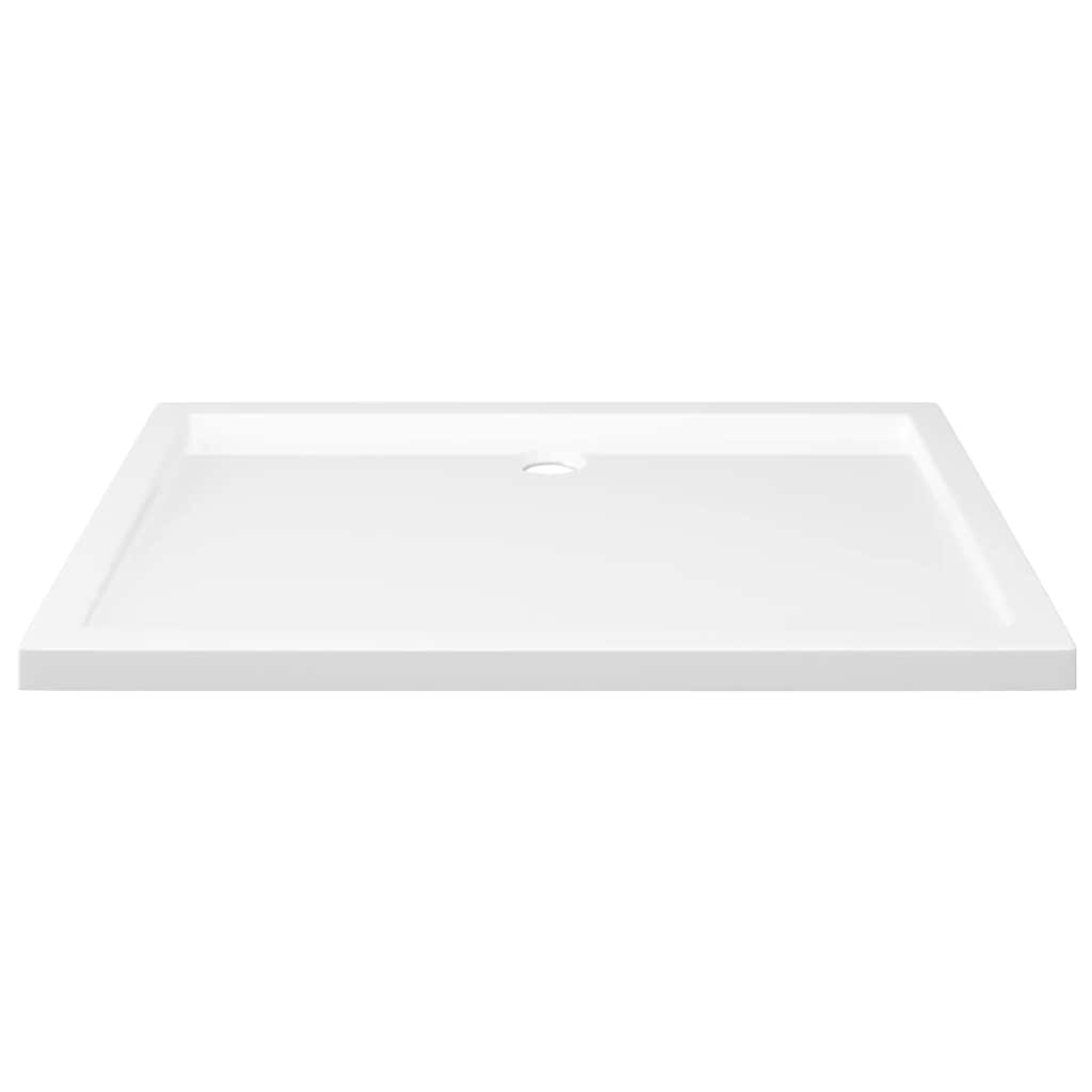 Base de chuveiro retangular 70x100 cm ABS branco