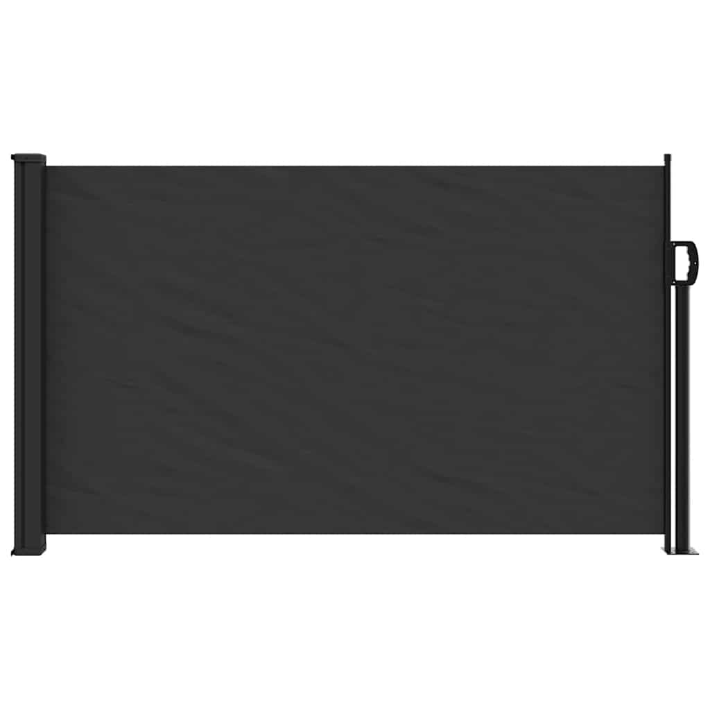 Toldo lateral retrátil 117x300 cm preto