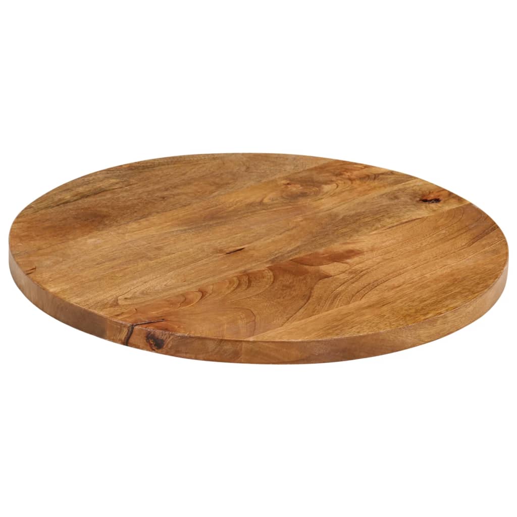 Tampo de mesa redondo ø60x2,5cm madeira de mangueira maciça