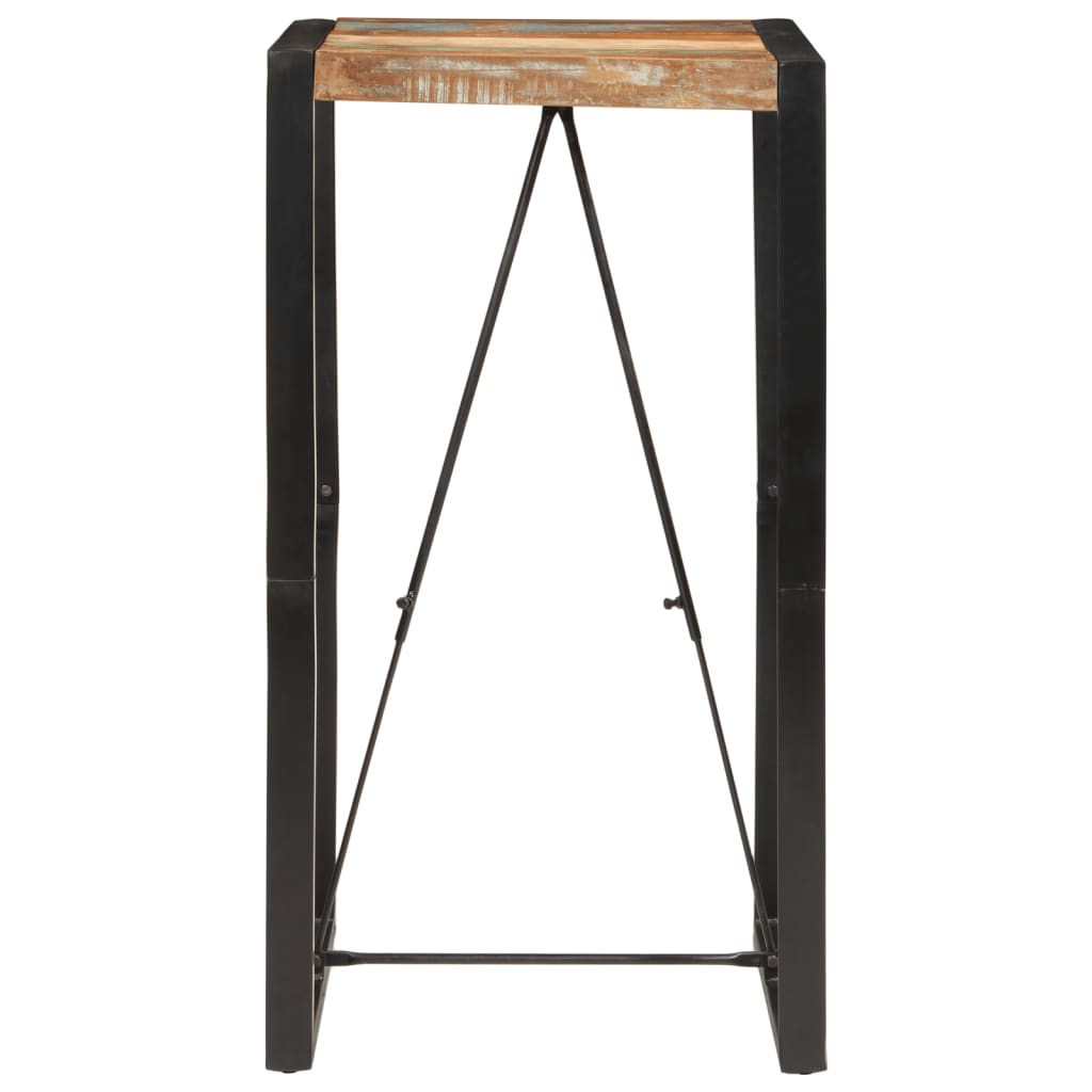 Mesa de bar 60x55x110 cm madeira recuperada maciça