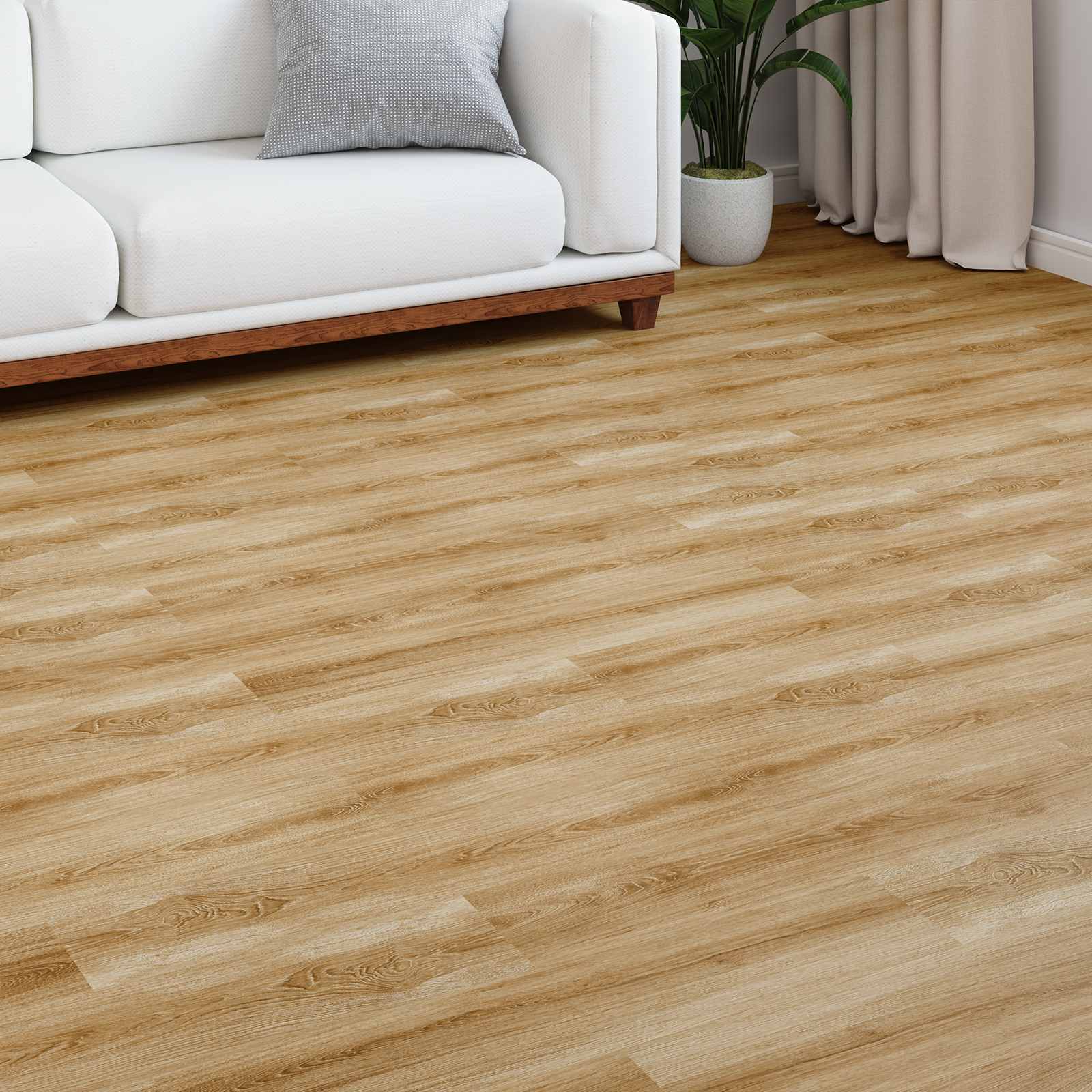 Piso laminado marrom rústico 101 x 20 x 0,8 cm 15 unid.