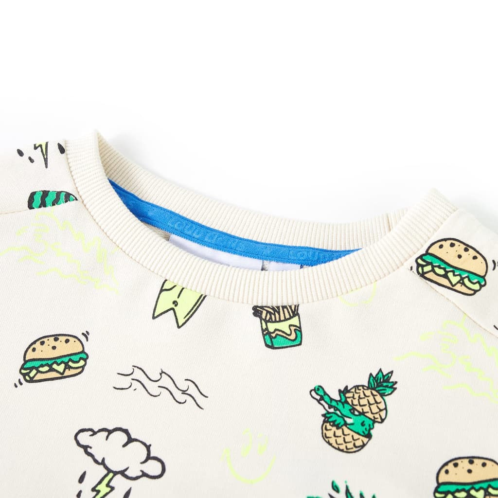 Sweatshirt para criança cor cru suave 116