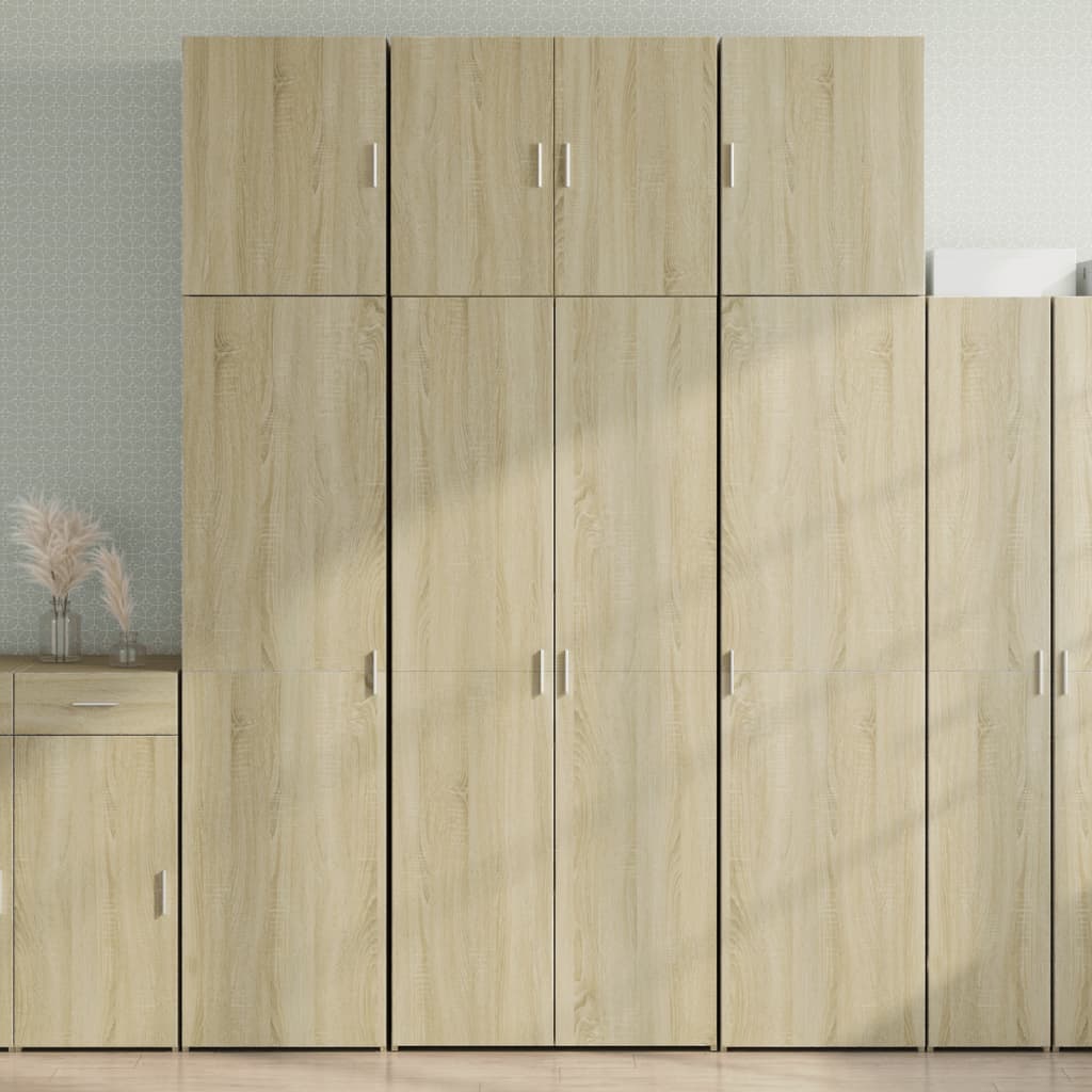 Armário alto 80x42,5x249cm derivados de madeira carvalho sonoma