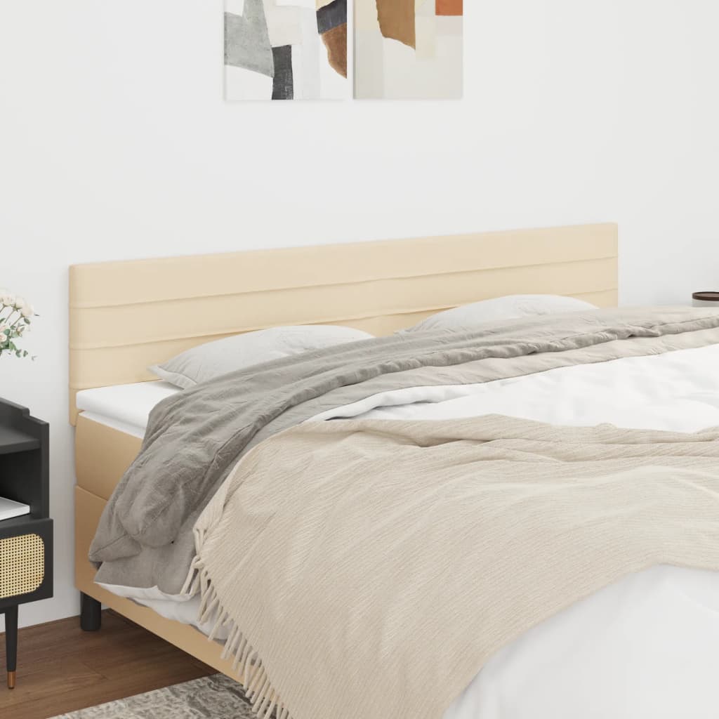 Cabeceiras creme 160x5x78/88 cm tecido