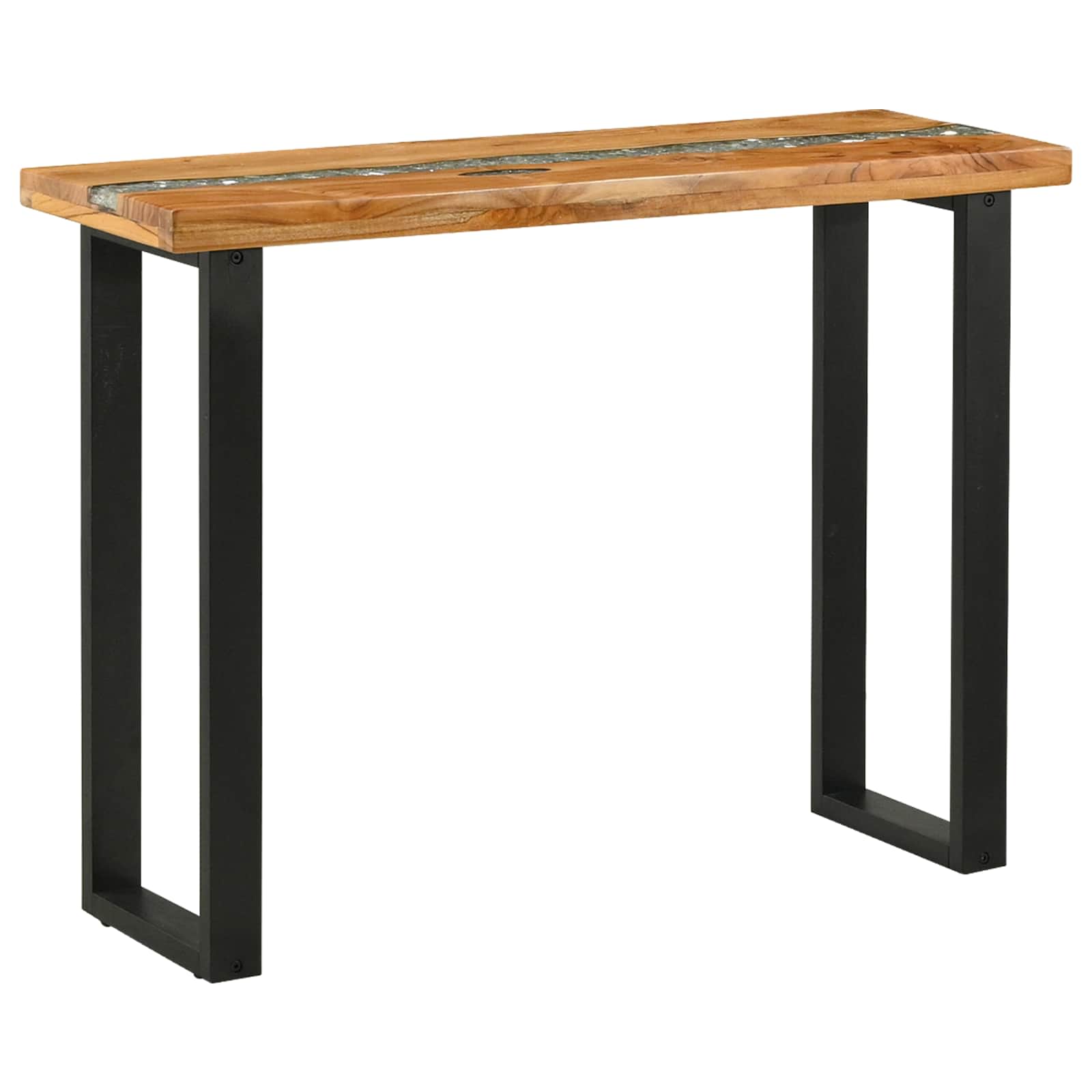 Aparador castanho 100 x 35 x 75 cm madeira de teca sólida