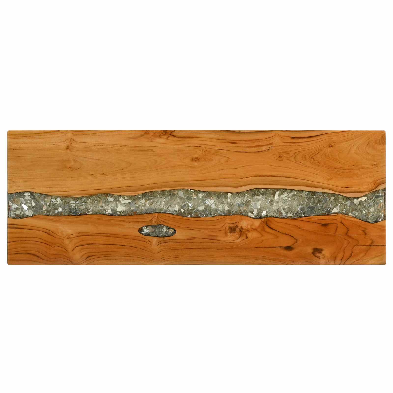 Aparador castanho 100 x 35 x 75 cm madeira de teca sólida
