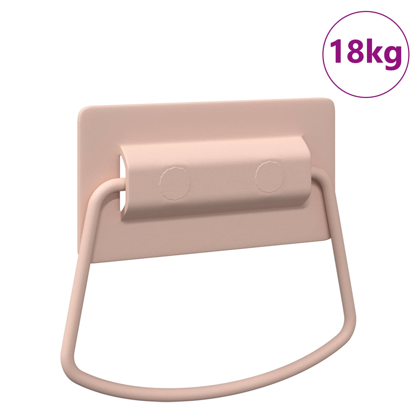 Maçanetas de armário rosa 85 x 45 mm metal