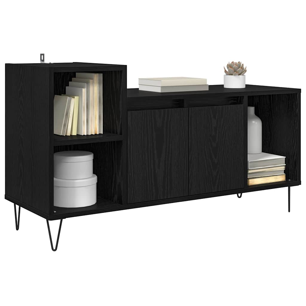 Gabinete para TV 100 x 35 x 55 cm carvalho preto
