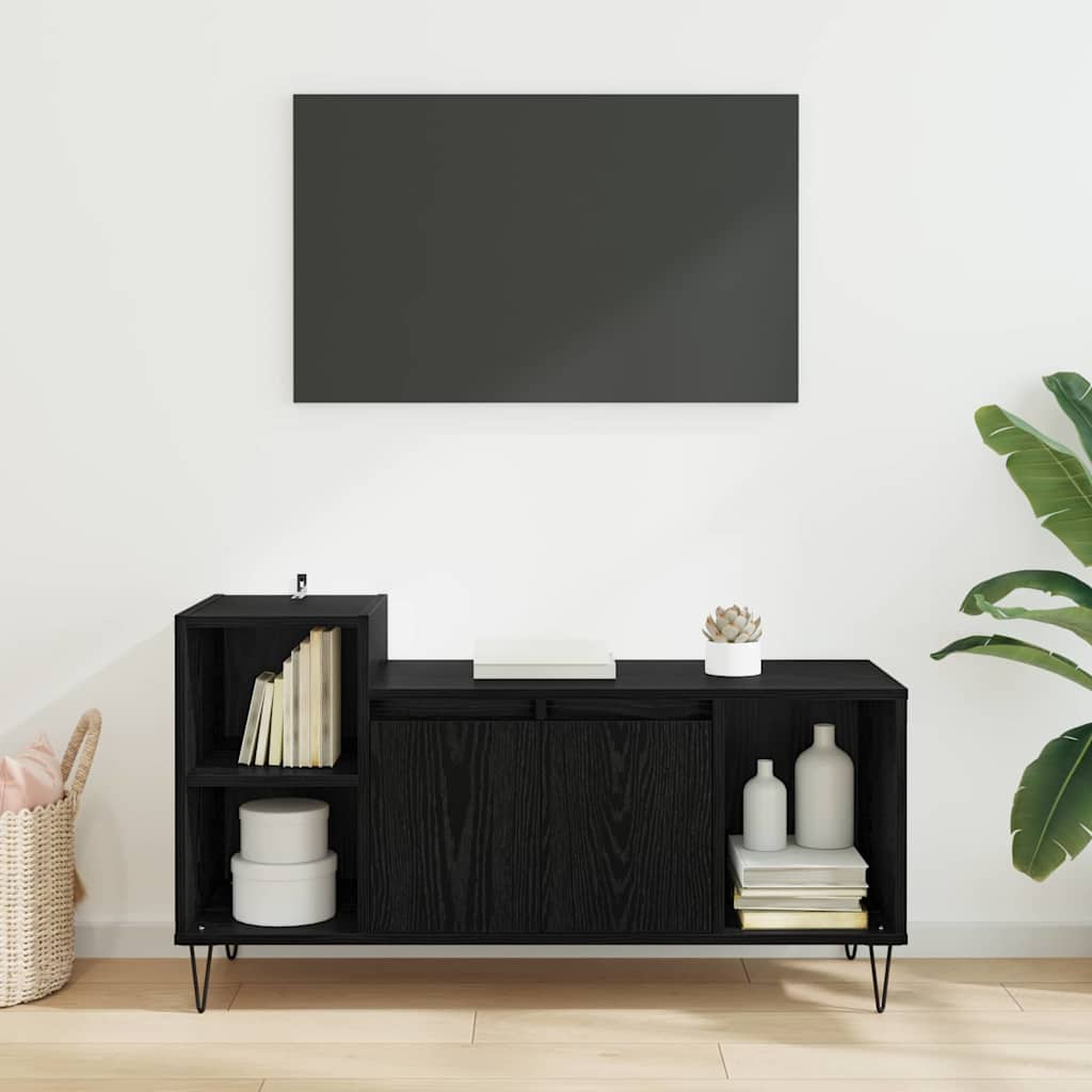 Gabinete para TV 100 x 35 x 55 cm carvalho preto