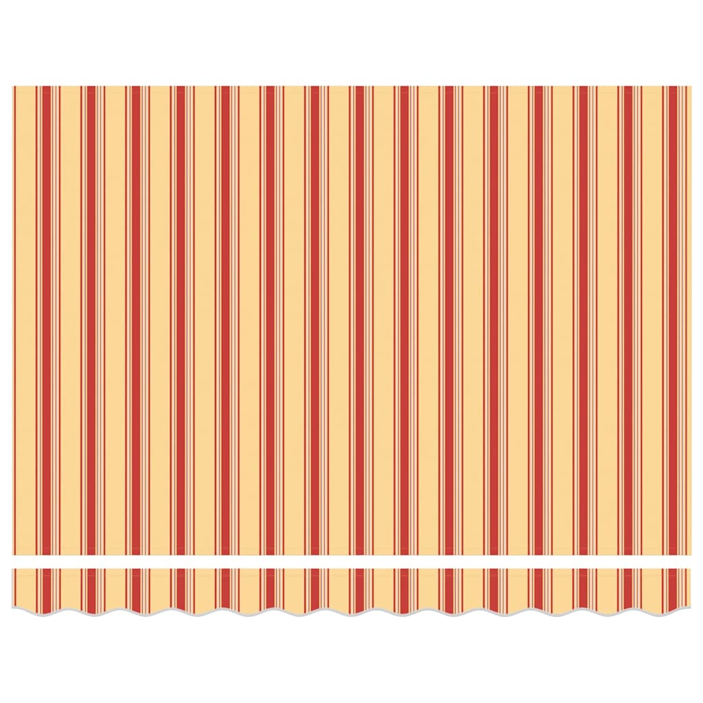 Toldo retrátil 3,5x2,5 m tecido e alumínio amarelo e branco
