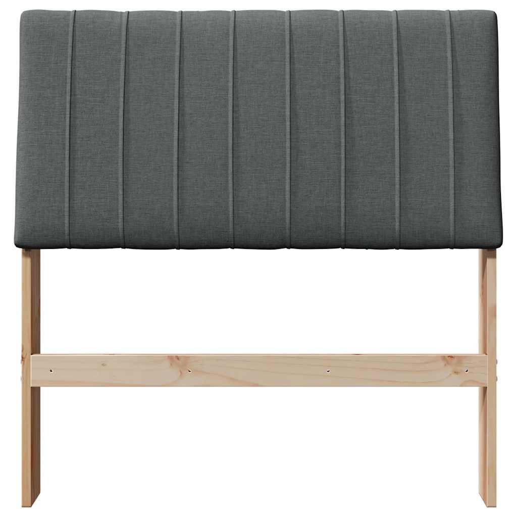 Cabeceira estofada cinza escuro 90 cm