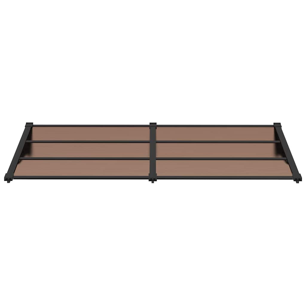 Toldo de porta 199x90 cm policarbonato preto