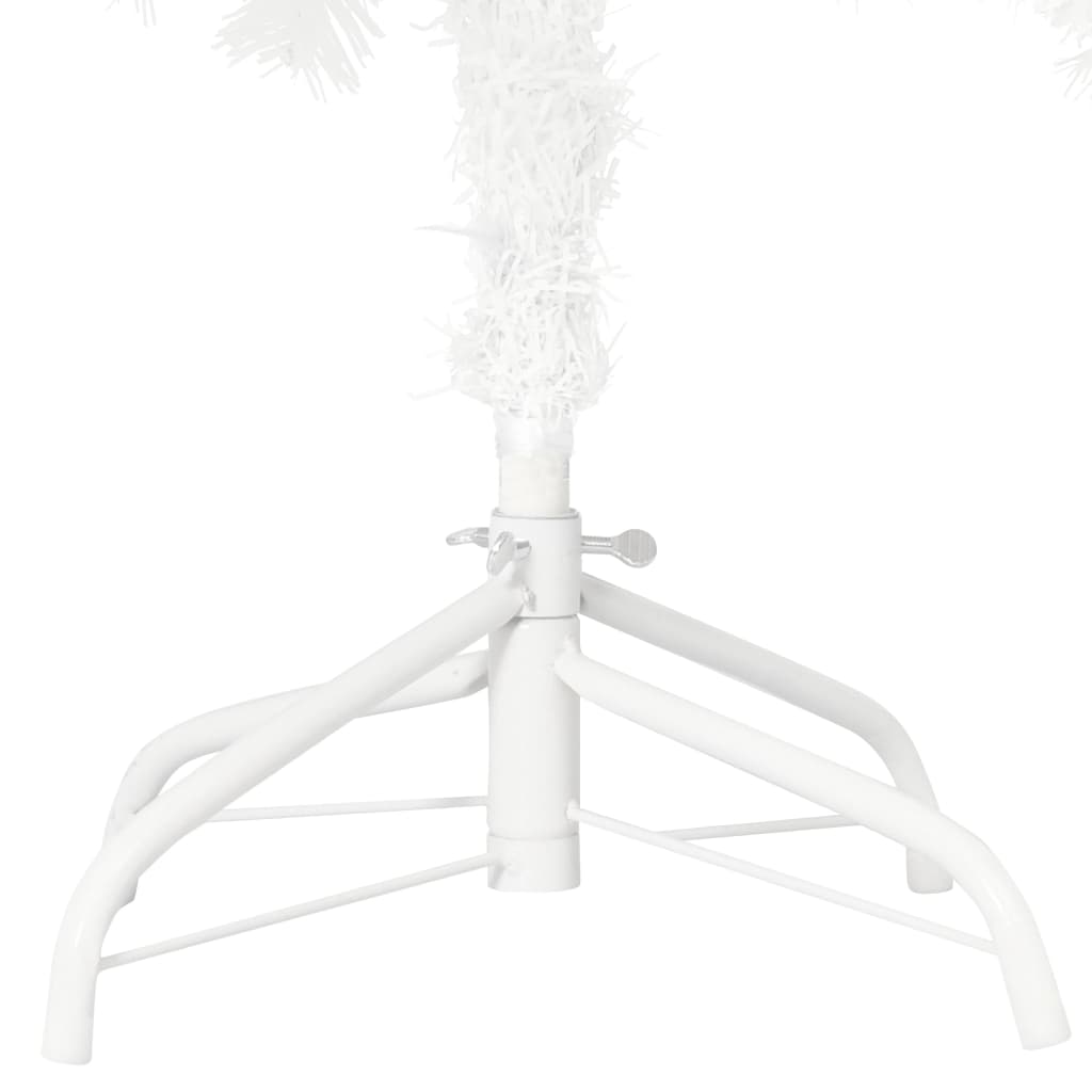 Árvore natal artificial pré-iluminada c/ bolas branco