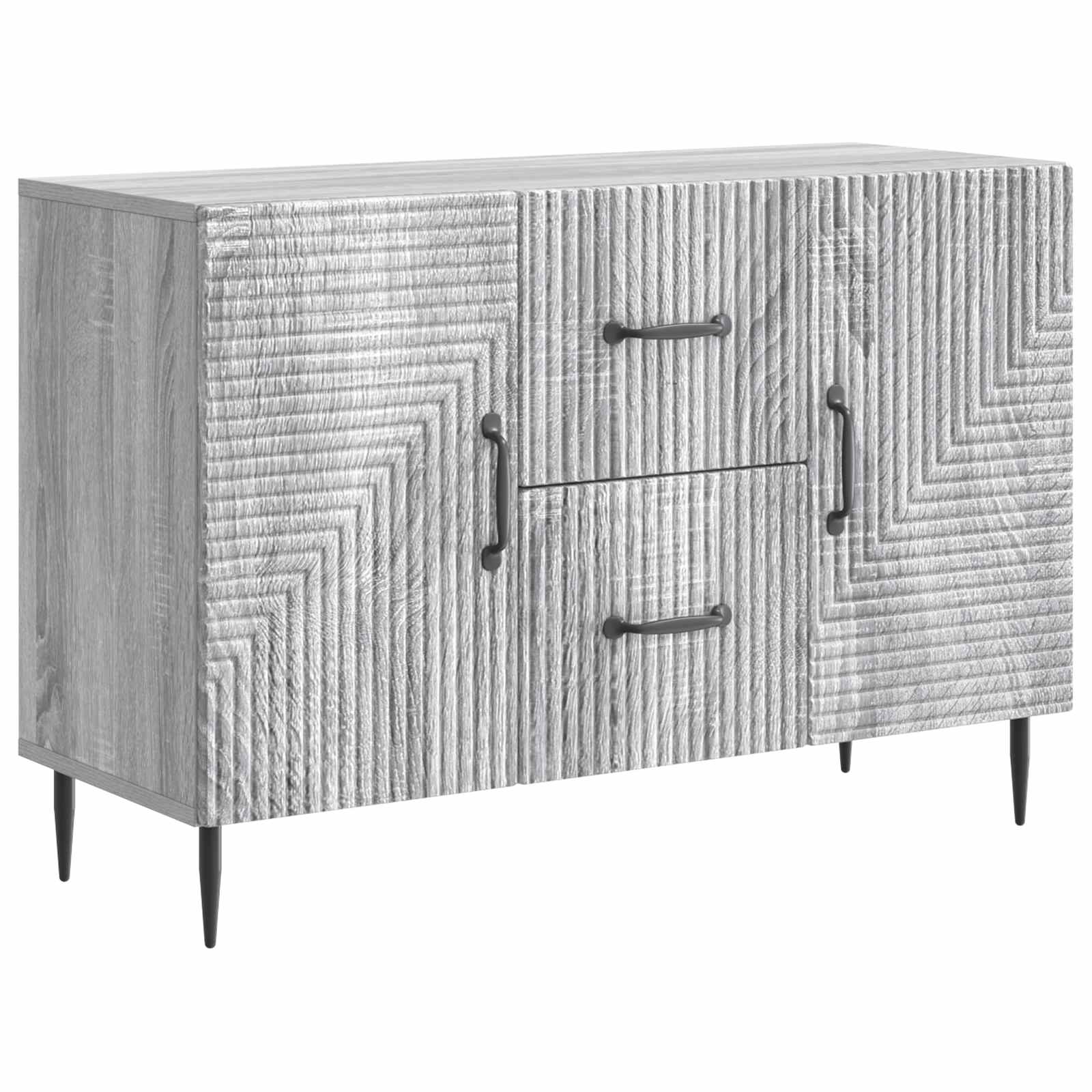 Buffet sonoma cinzento 89 x 34,5 x 60 cm derivados de madeira