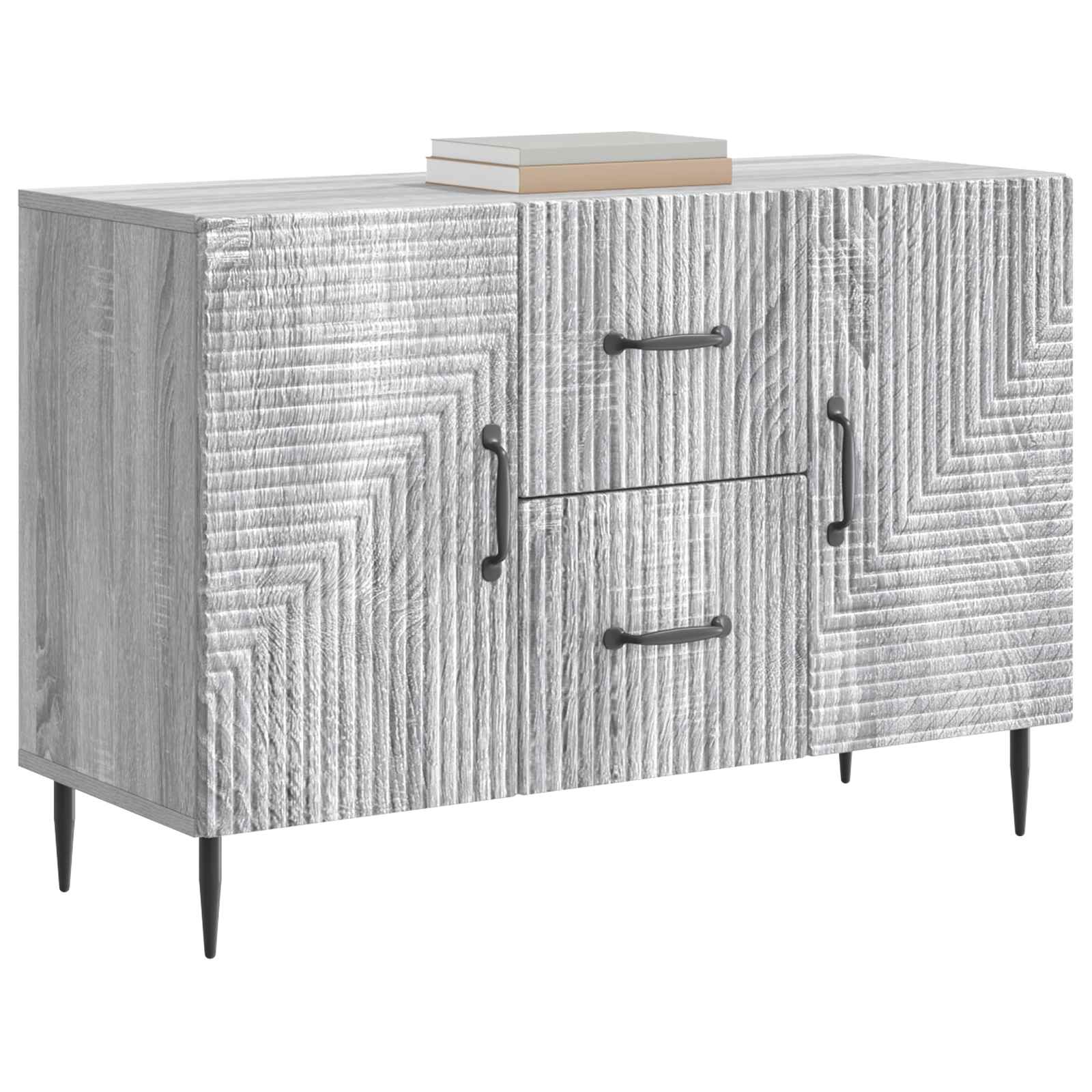 Buffet sonoma cinzento 89 x 34,5 x 60 cm derivados de madeira