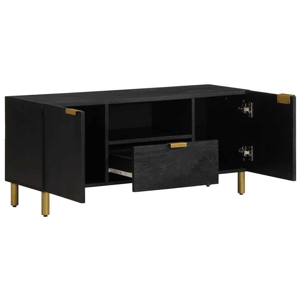 Móvel de TV 105x33x46 cm derivados de madeira preto