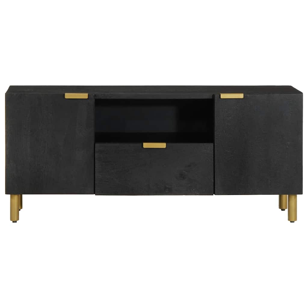 Móvel de TV 105x33x46 cm derivados de madeira preto