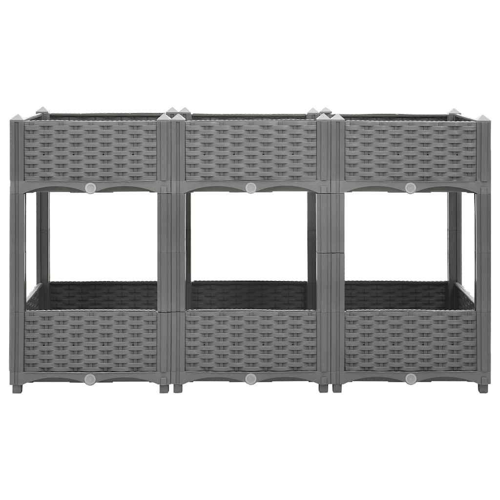 Canteiro elevado 120x40x71 cm polipropileno