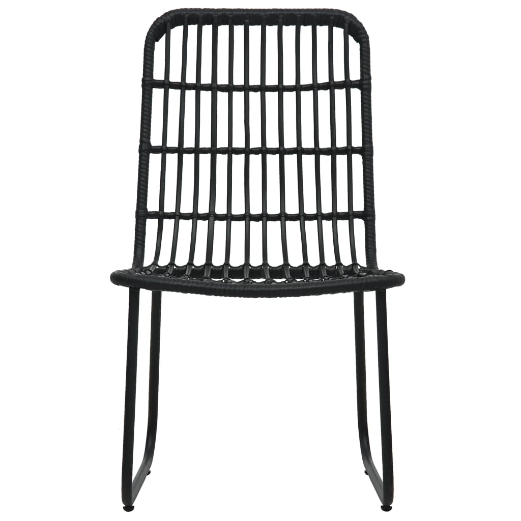 5 Pcs conjunto de jantar para exterior vime PE e vidro