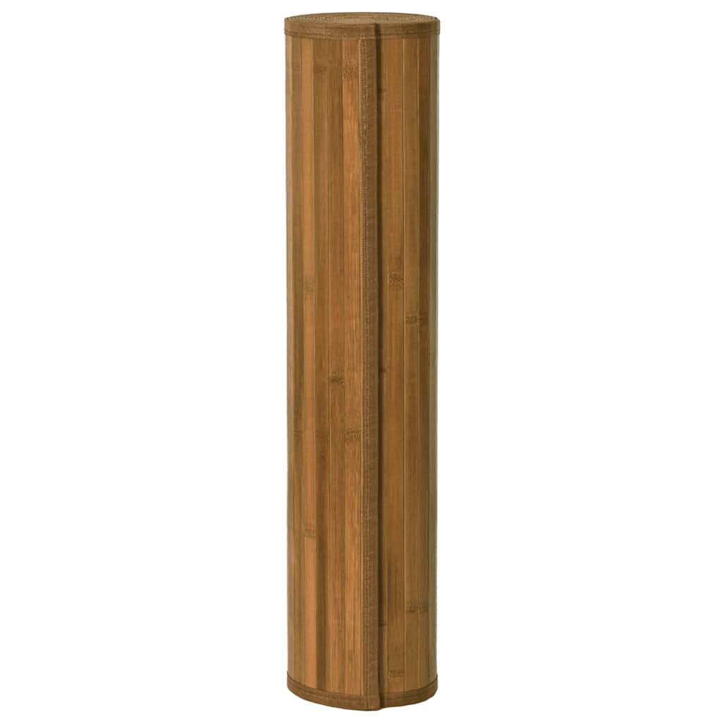 Tapete retangular 60x1000 cm bambu castanho