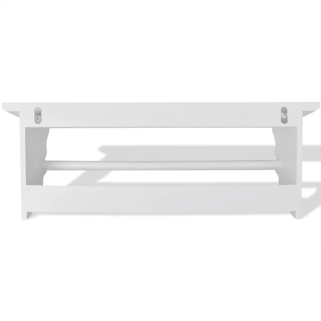 Suporte p/ casacos bengaleiro, estilo barroco MDF branco