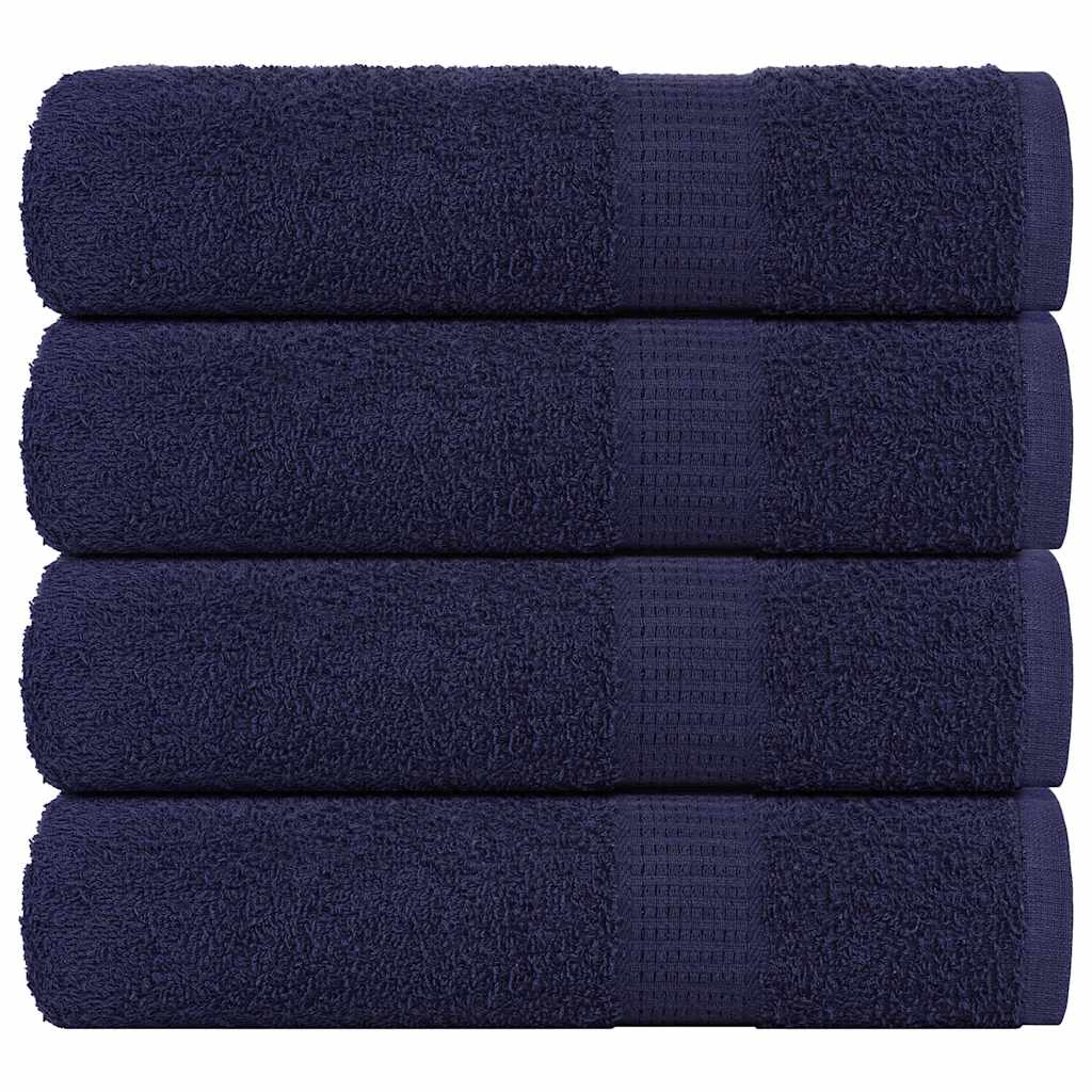 Toalhas banho frogn 4 pcs 70x140 cm 360 g/m² azul marinho