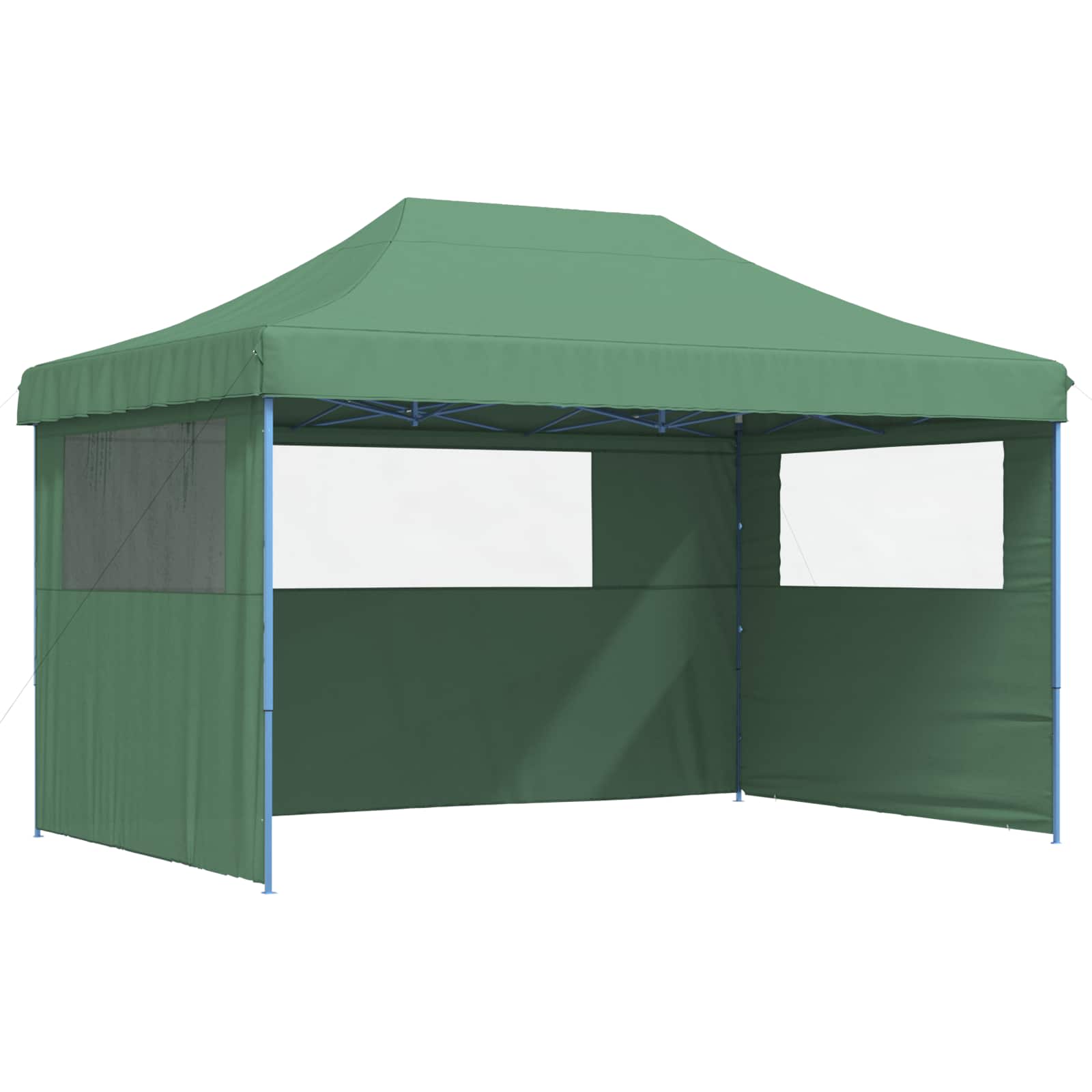 Tenda p/ festas pop-up dobrável com 3 paredes laterais verde