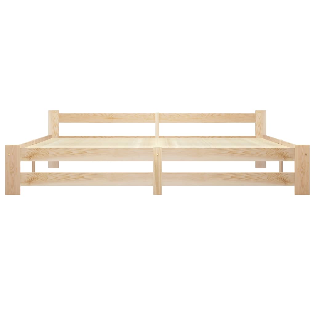 Estrutura de cama madeira de pinho maciça 200x200 cm
